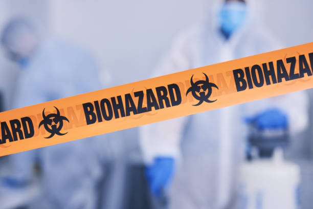 Professional Biohazard Cleanup technician working in Potsdam, OH